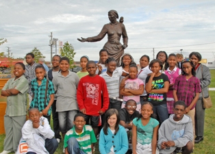 Harriet Tubman sculpture dedication